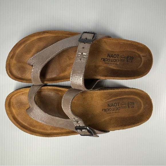 Naot Sandals Womens 6 Tahoe Classic Slides Toe Loop Suede Walking Comfort Travel - Picture 7 of 9